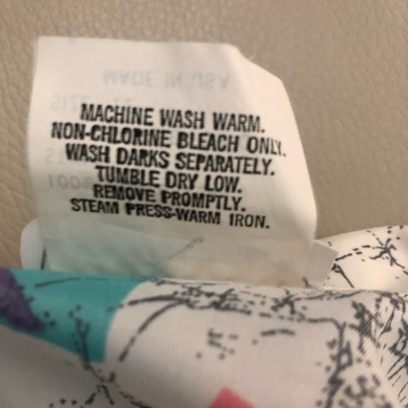 🐨2/$10 Vintage Donnkenny Long Sleeve Collared Polyester Button Up Blouse Sz 12 - Picture 11 of 12